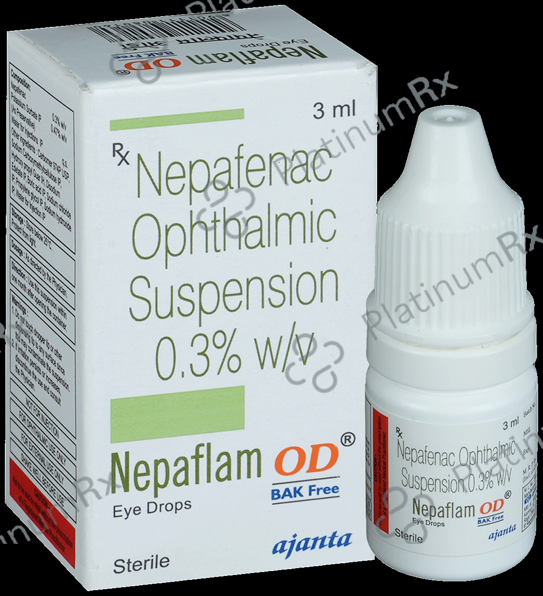Nepaflam OD Eye Drop BAK Free 15s