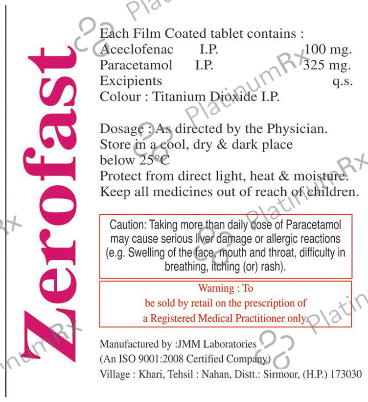 Zerofast Tablet