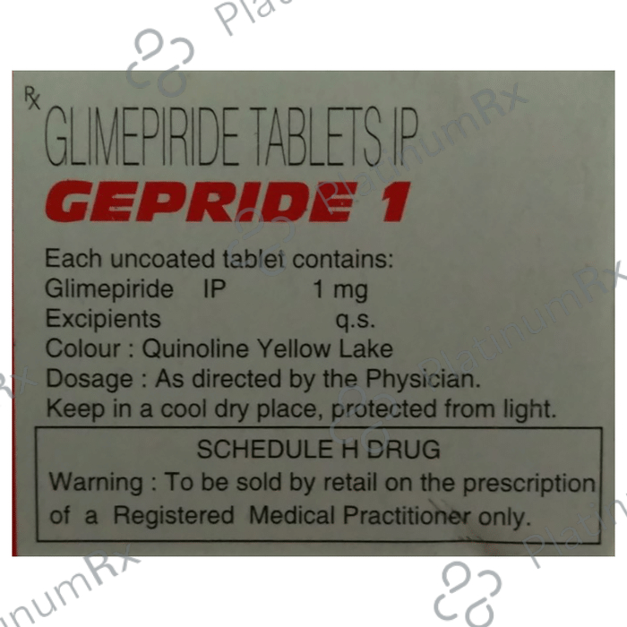 Gepride 1mg Tablet 10s