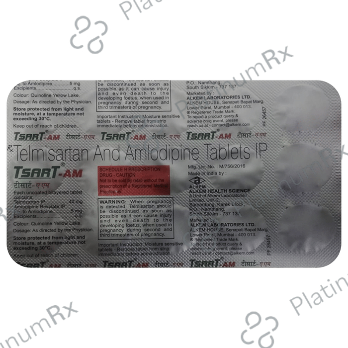 Tsart AM 5/40mg Tablet 15s