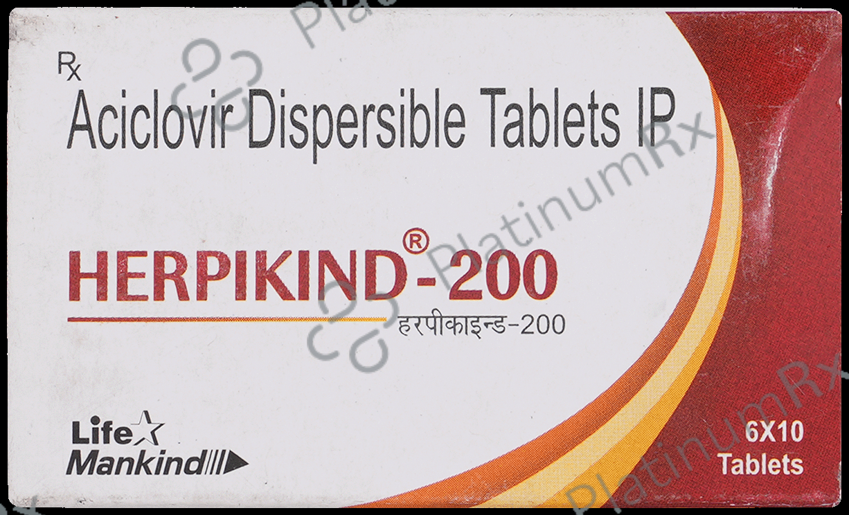 Herpikind 200mg Tablet DT 10s