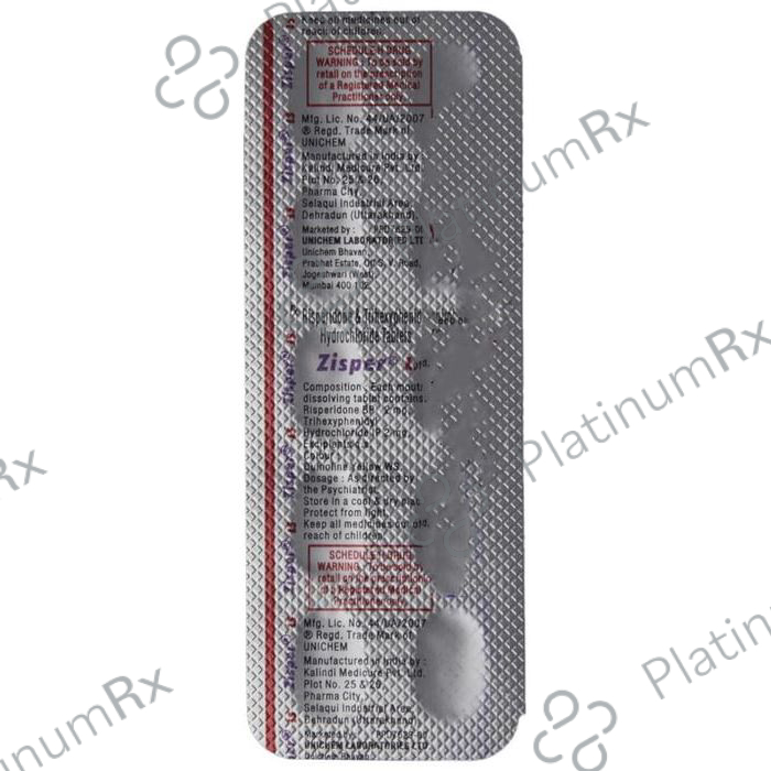 Zisper LS 2/2mg Tablet 10s