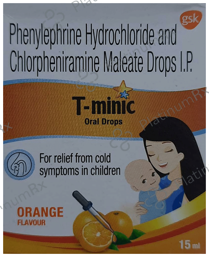 T Minic 2/5mg Oral Drops Orange 15ml