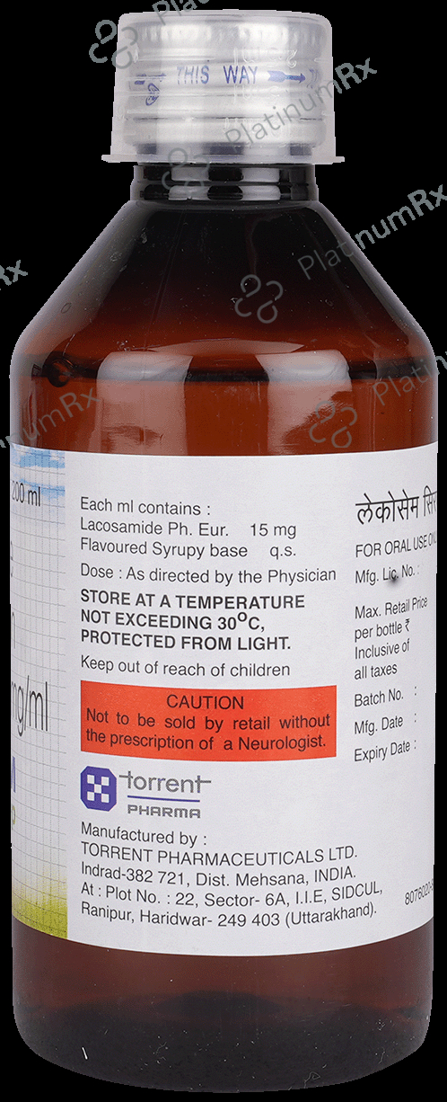 Lacosam 15mg Syrup 200ml