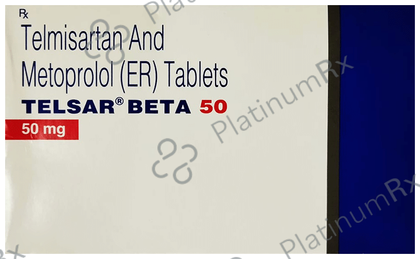 Telsar Beta 50 47.5/40mg Tablet ER 15s