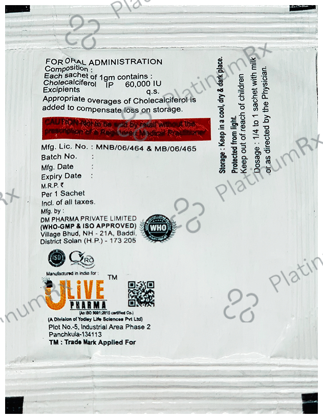 Uwell-D3 Sachet Orange Sugar Free