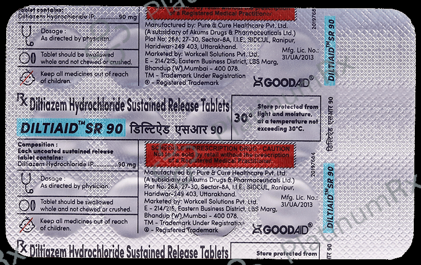 Diltiaid SR 90 Tablet