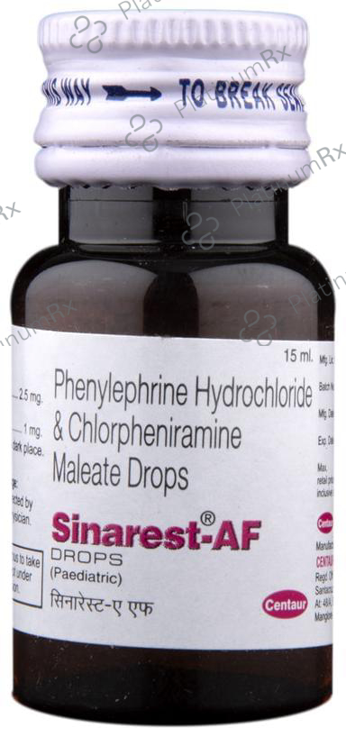 Sinarest AF Paediatric 1/2.5mg Oral Drops 15ml