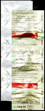 Azee 100mg Tablet DT 3s