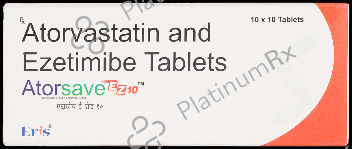 Atorsave EZ 10/10mg Tablet 10s