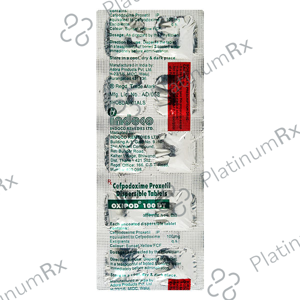 Oxipod DT 100mg Tablet 10s