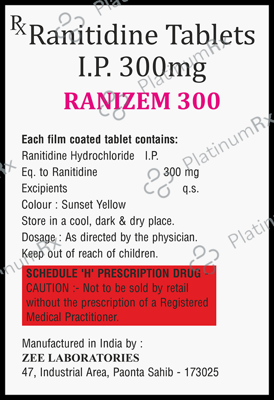 Ranizem 300 Tablet