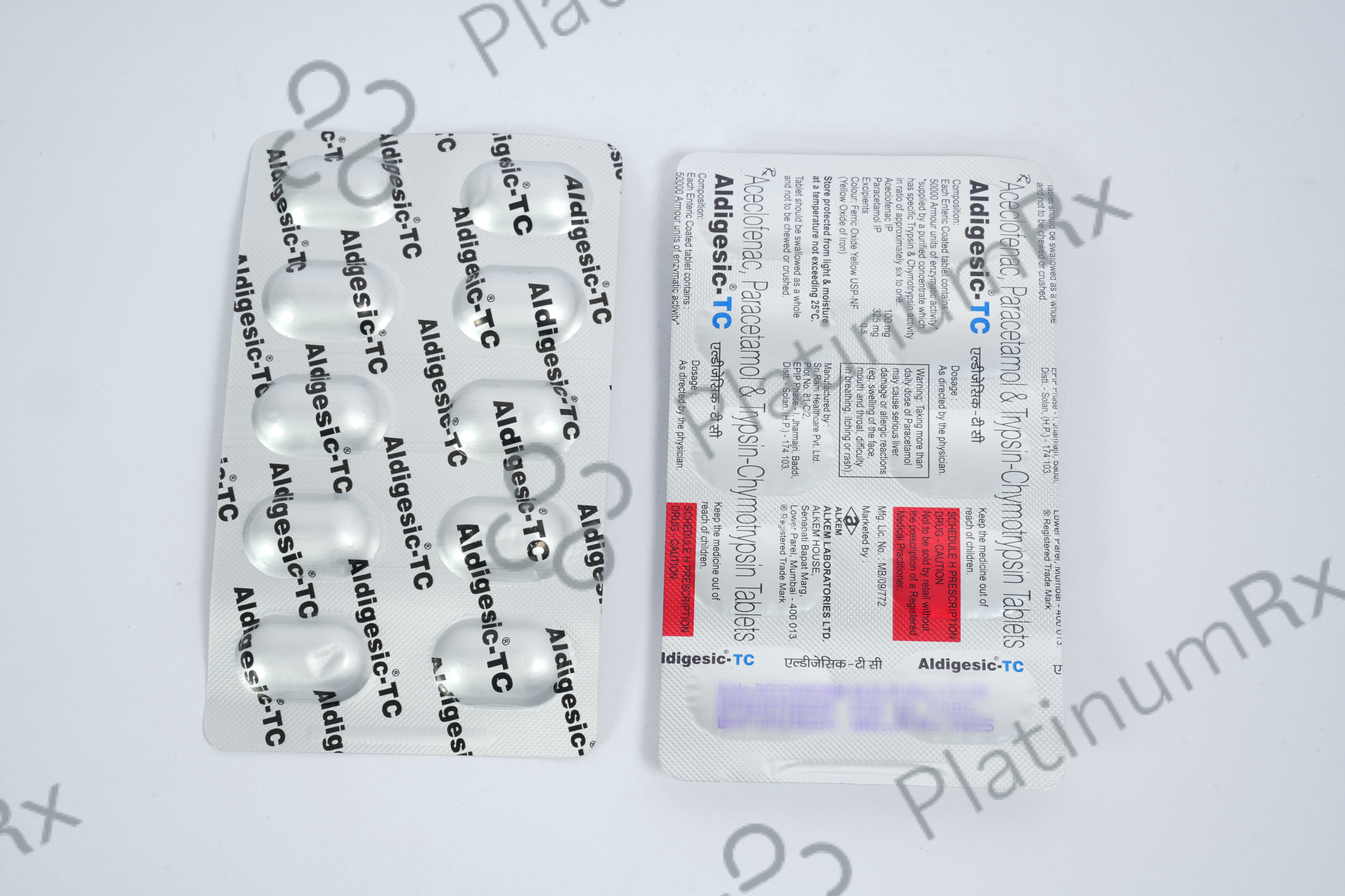 Aldigesic TC 100/325mg/50000AU Tablet 10s