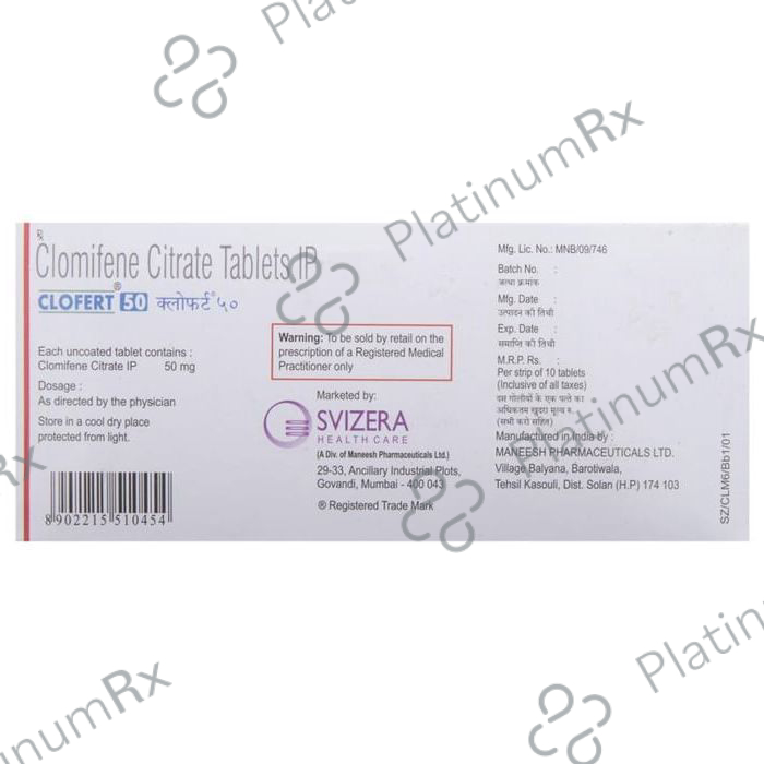 Clofert 50mg Tablet 10s