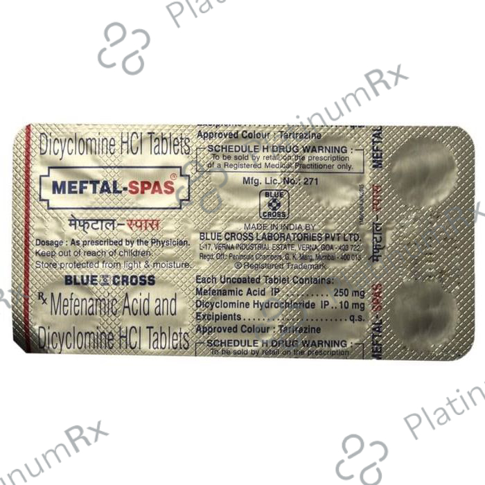 Meftal Spas 10/250mg Tablet 10s