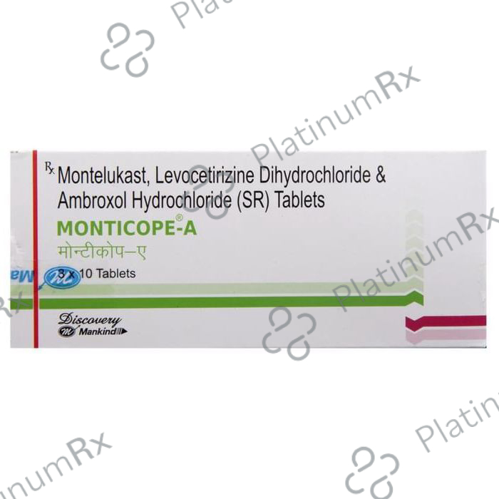Monticope A 75/5/10mg Tablet SR 10s