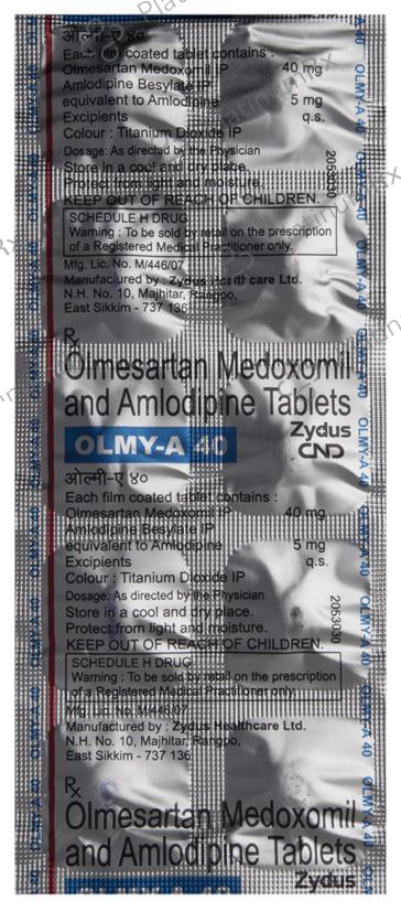 Olmy A 40 5/40mg Tablet 10s