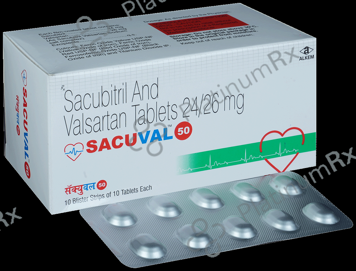 Sacuval 50 24/26mg Tablet 10s
