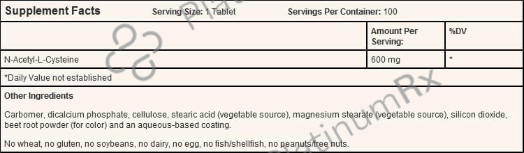 Jarrow Formulas N-A-C Sustain 600mg Tablet - Supports Liver & Lung Function
