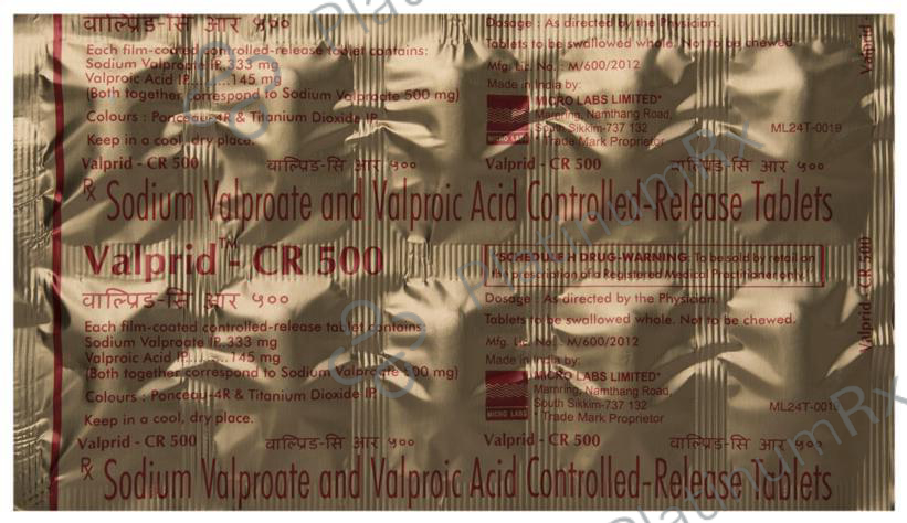 Valprid CR 500mg Tablet 10s