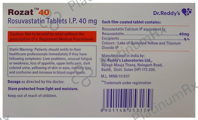 Rozat 40mg Tablet 15s