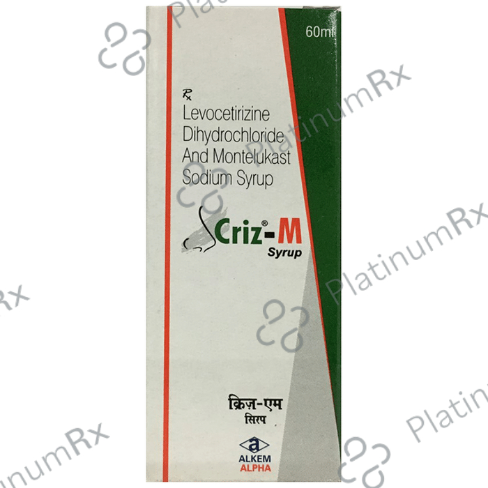 Criz M 2.5/4mg Syrup 60ml