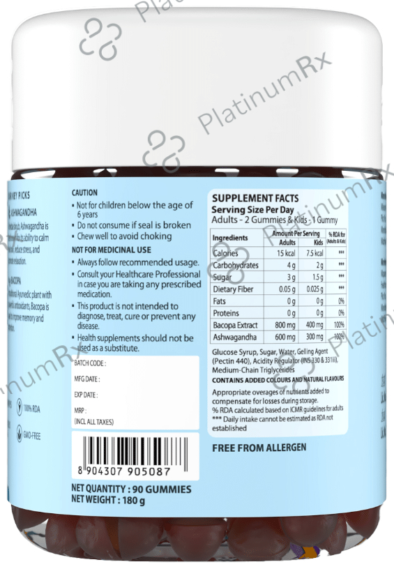 Sva Clever Brain Booster Gummies Mango