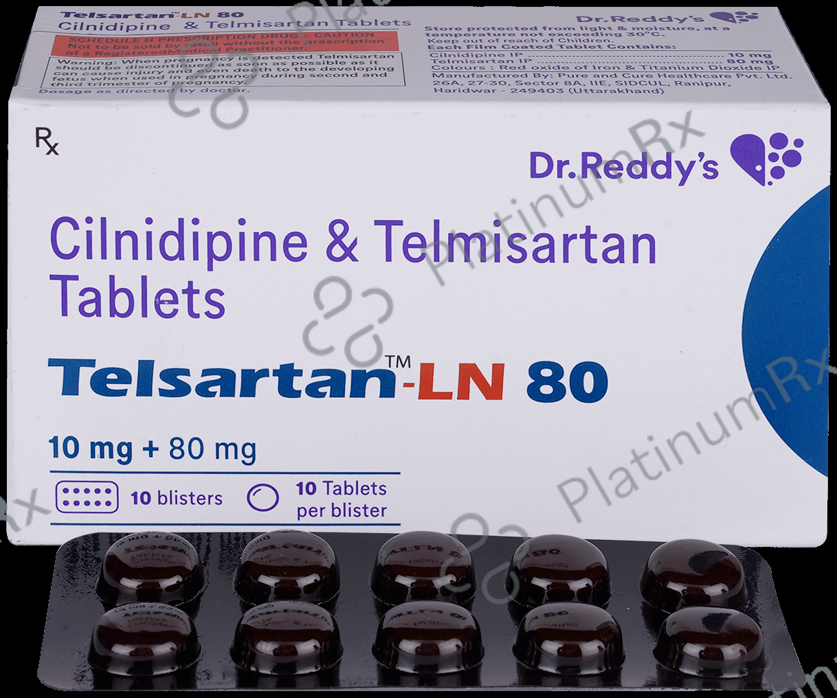 Telsartan LN 10mg/80mg Tablet