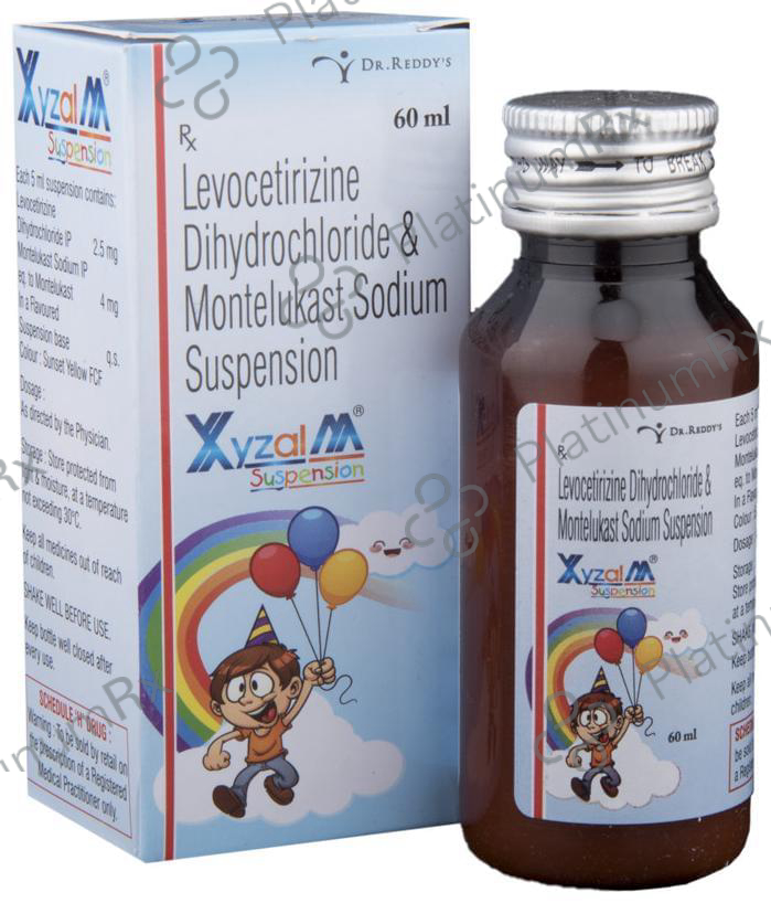 Xyzal M 2.5/4mg Suspension 60ml