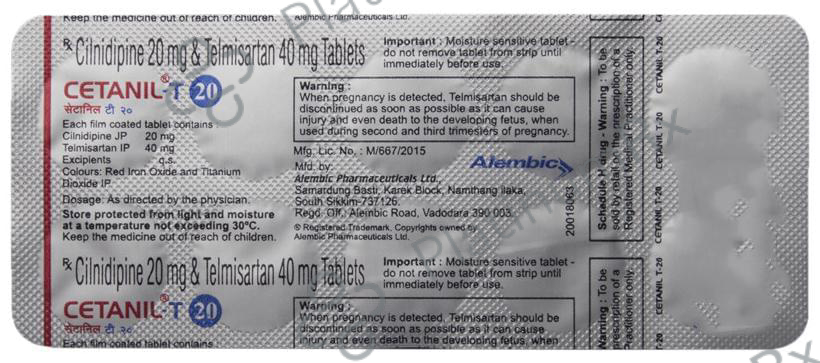 Cetanil T 20/40mg Tablet 10s