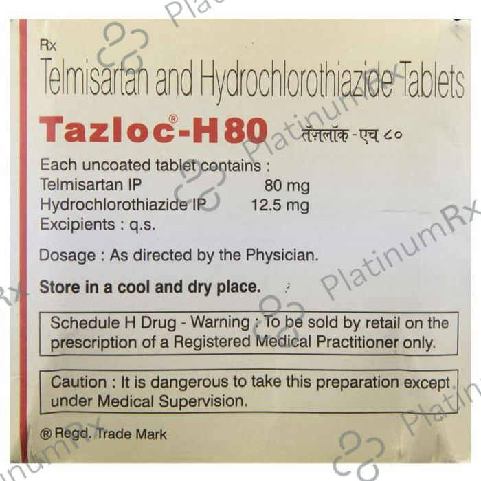Tazloc H 12.5/80mg Tablet 10s