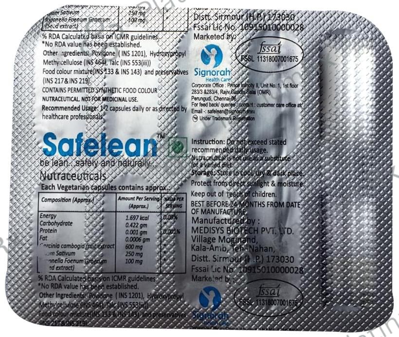 Safelean Vegetarian Capsule