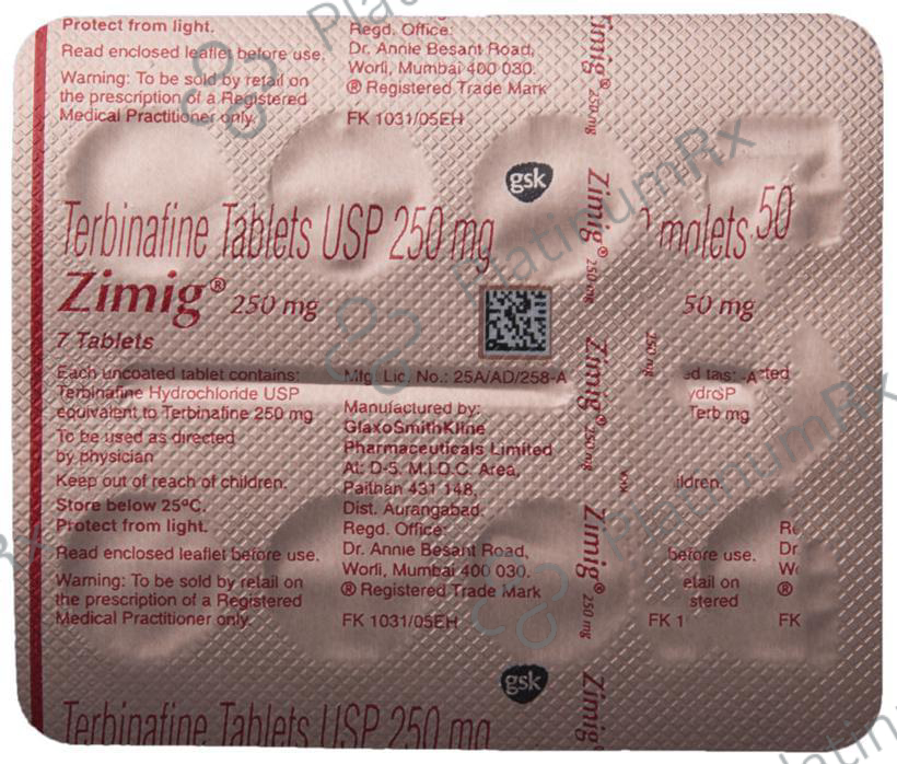 Zimig 250mg Tablet 7s