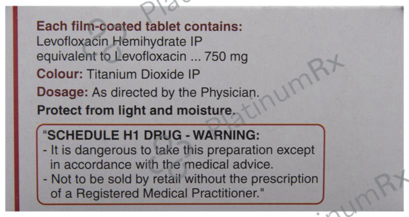 Levoflox 750mg Tablet 5s