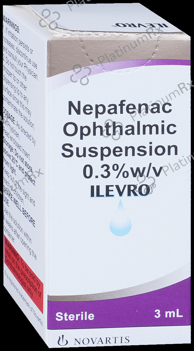 Ilevro 0.3% Ophthalmic Suspension 3ml