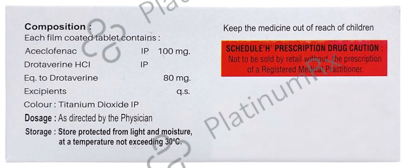 Aceflip Spas 80mg/100mg Tablet