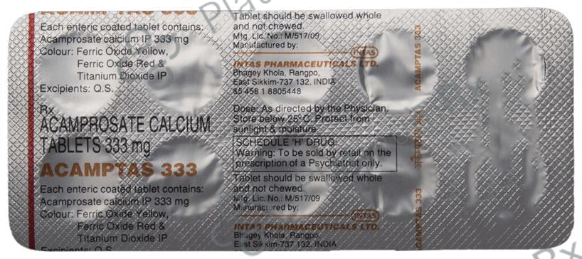 Acamptas 333mg Tablet 6s