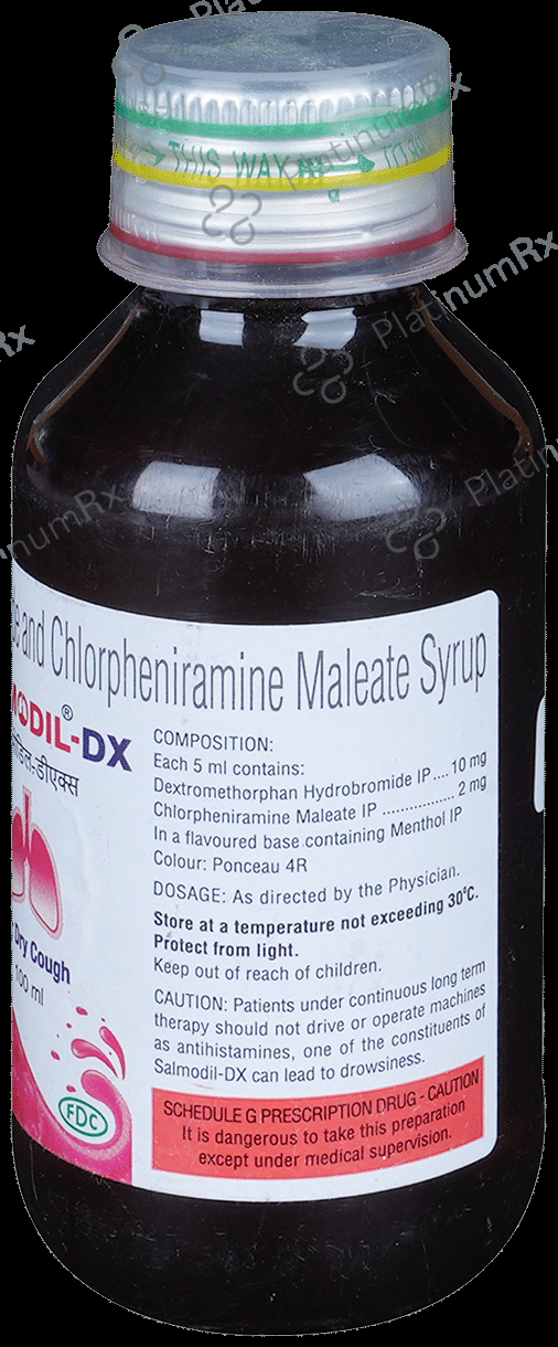 Salmodil DX 2/10mg Syrup 100ml