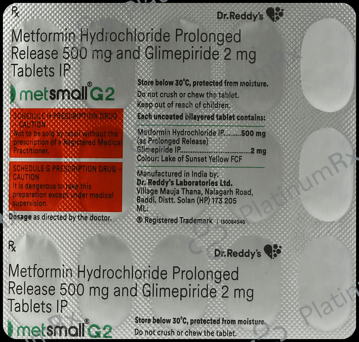 Metsmall G 2/500mg Tablet 15s