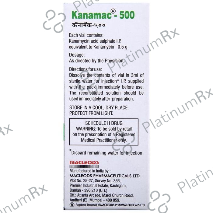 Kanamac 500 Injection