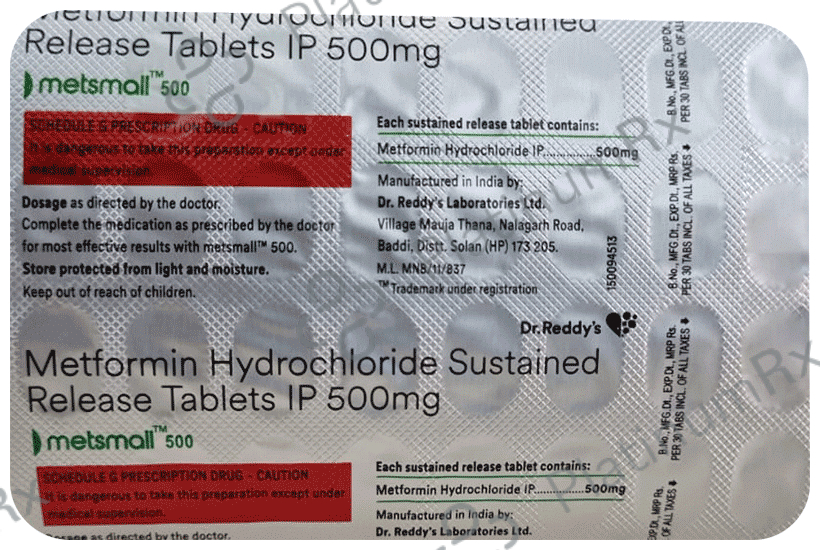 Metsmall 500mg Tablet 30s