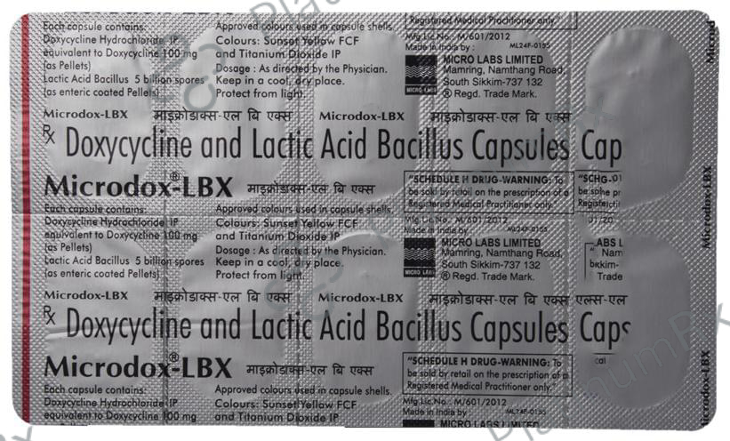 Microdox LBX 100mg/5B Capsule 10s