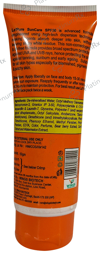 Wings Sun Care Lotion SPF 30 PA+++ Lotion Bearberry & Carrot Extract