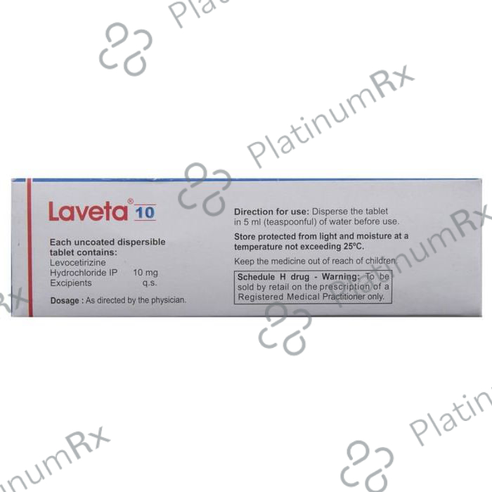 Laveta 10mg Tablet DT 15s
