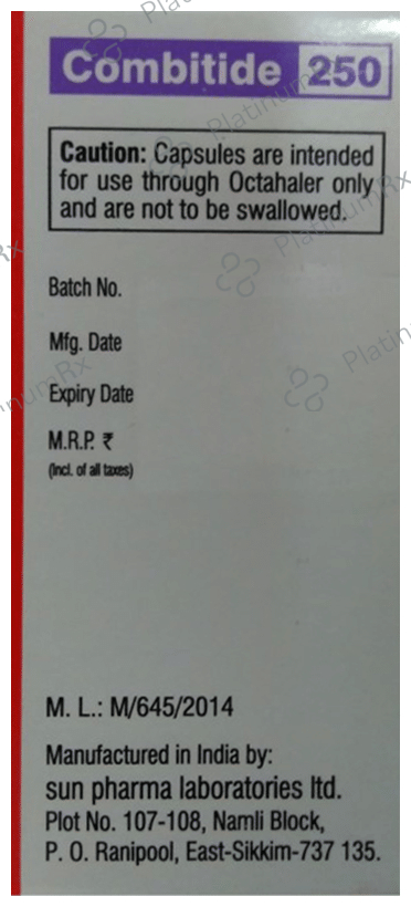 Combitide 250/50mcg Capsule 30s