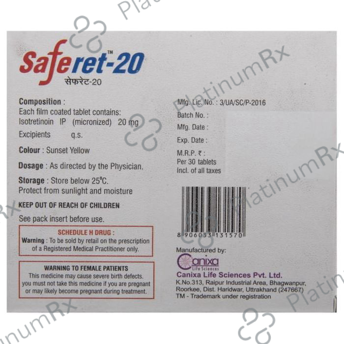 Saferet 20 Tablet 10 Tablet