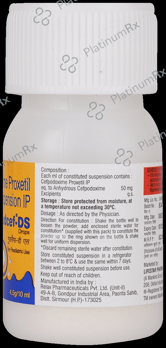 Gudcef DS 50mg Oral Drop 10ml