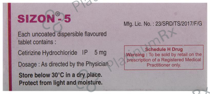 Sizon 5mg Tablet 10s