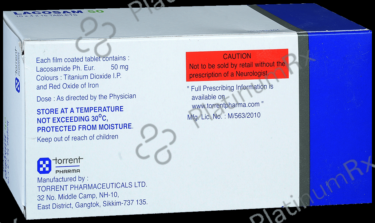 Lacosam 50mg Tablet 15s
