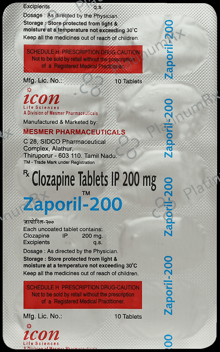 Zaporil 200mg Tablet